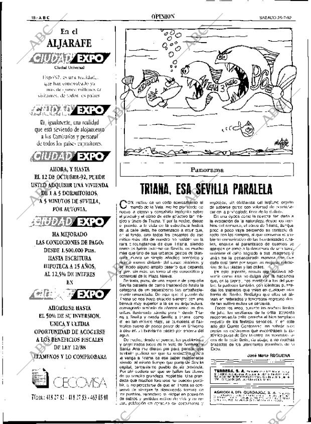 ABC SEVILLA 25-07-1992 página 18