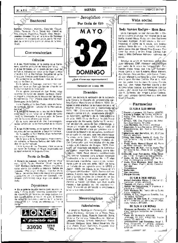 ABC SEVILLA 25-07-1992 página 38