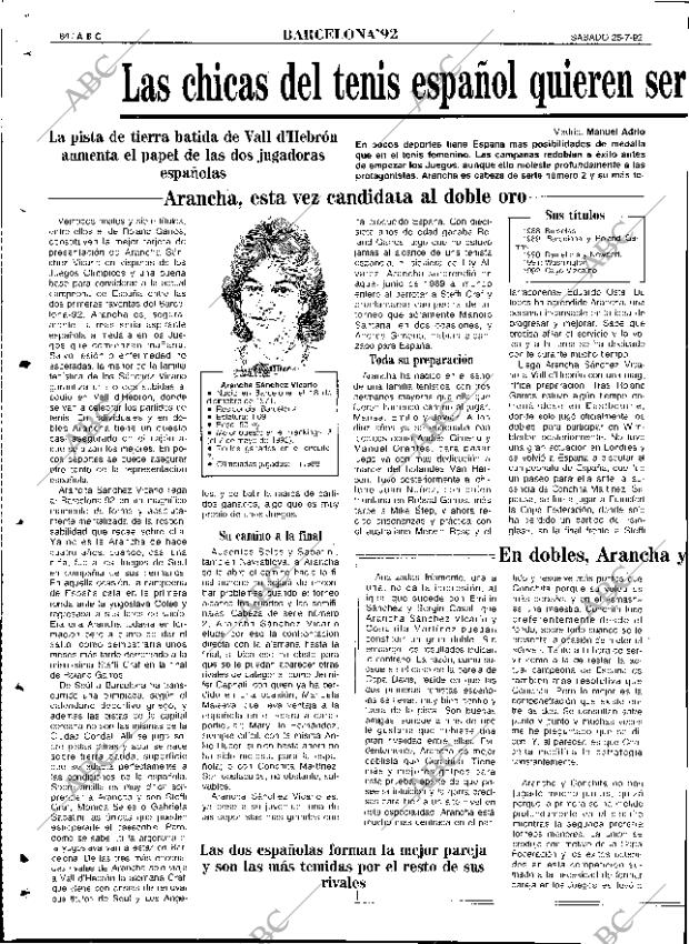 ABC SEVILLA 25-07-1992 página 84