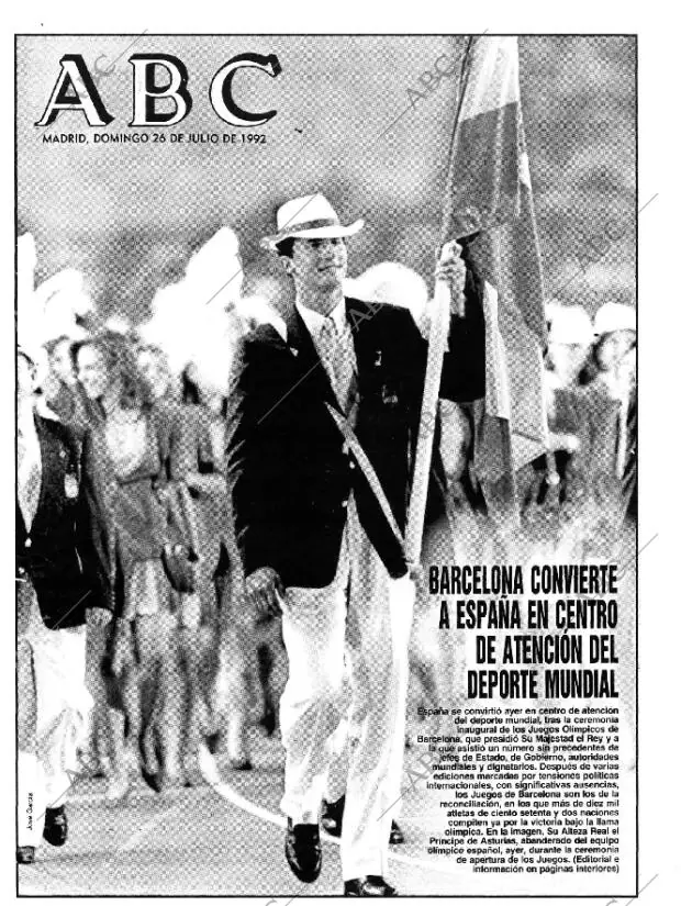 ABC MADRID 26-07-1992 página 1