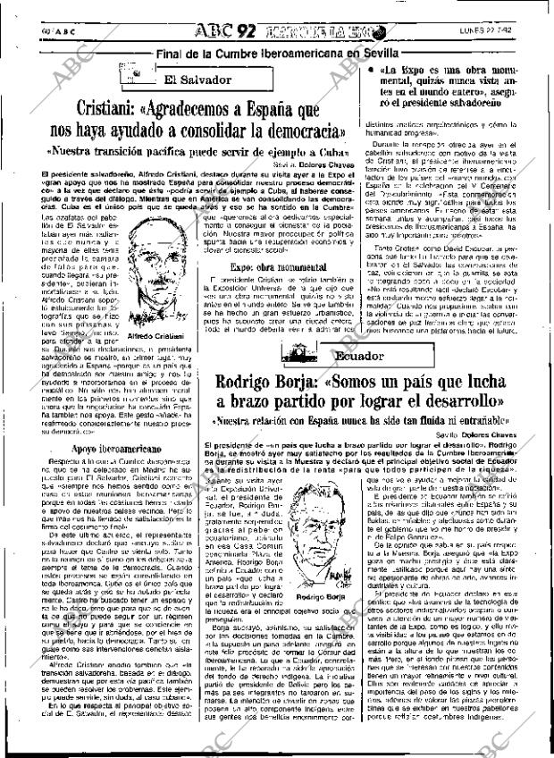 ABC SEVILLA 27-07-1992 página 60