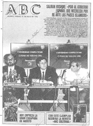 ABC MADRID 31-07-1992 página 1