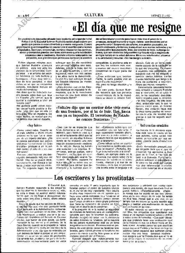 ABC MADRID 31-07-1992 página 44