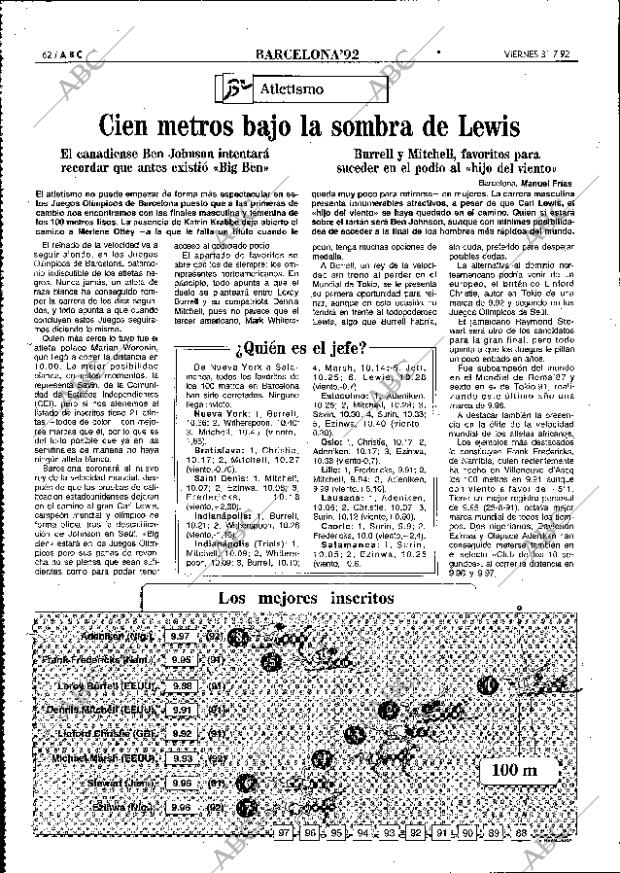 ABC MADRID 31-07-1992 página 62