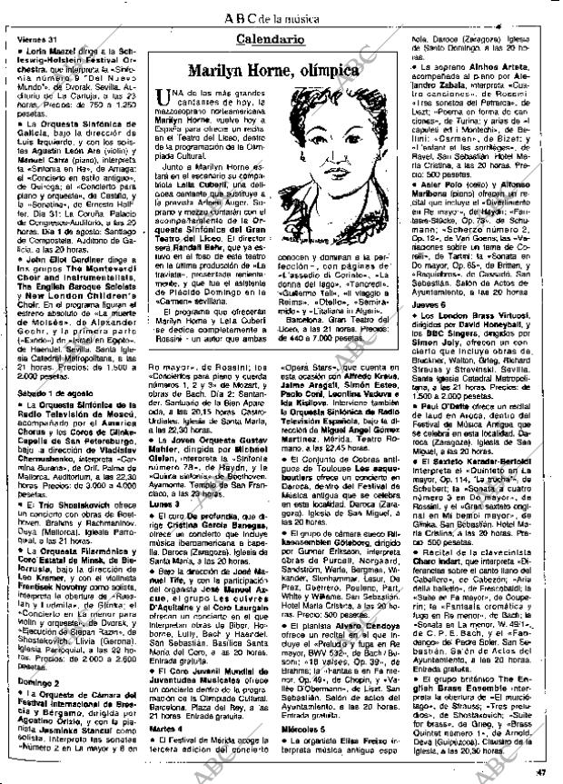 CULTURAL MADRID 31-07-1992 página 47
