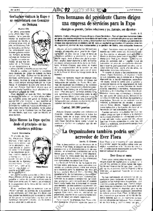 ABC SEVILLA 06-08-1992 página 44
