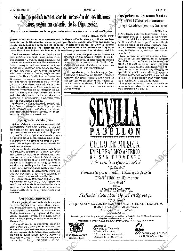 ABC SEVILLA 09-08-1992 página 41