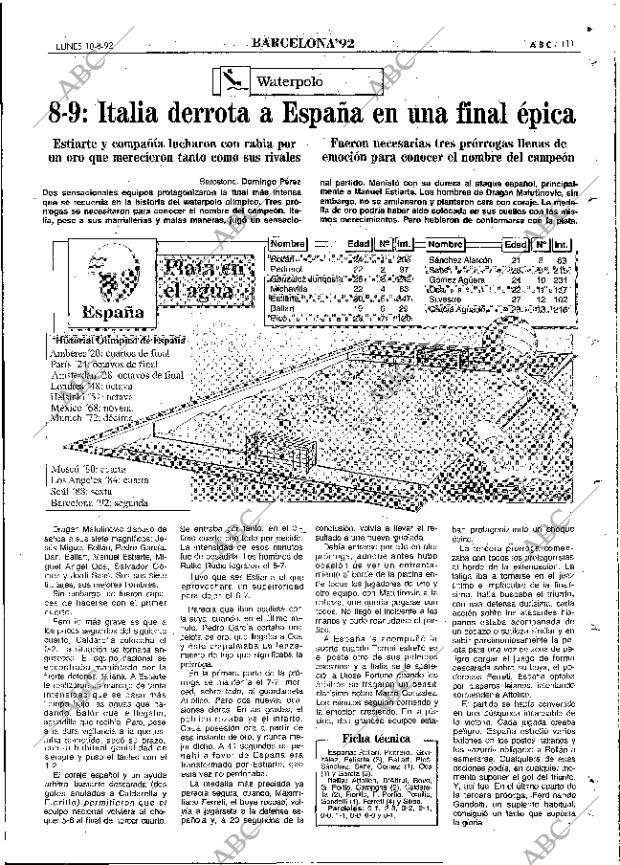 ABC MADRID 10-08-1992 página 111