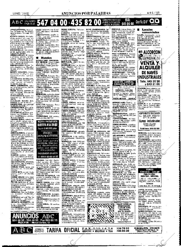 ABC MADRID 10-08-1992 página 135