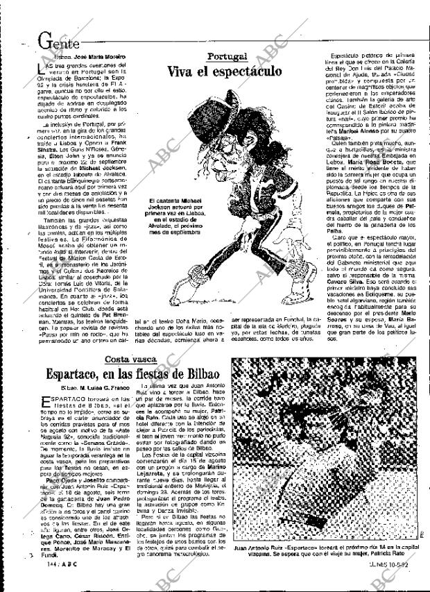 ABC MADRID 10-08-1992 página 144