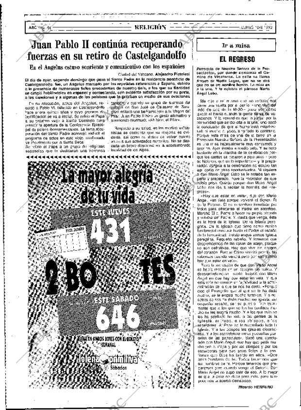 ABC MADRID 10-08-1992 página 44