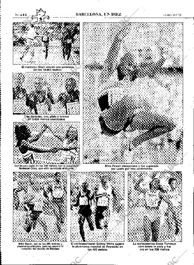 ABC MADRID 10-08-1992 página 74