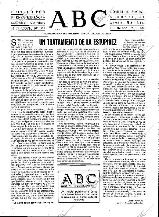 ABC MADRID 13-08-1992 página 3