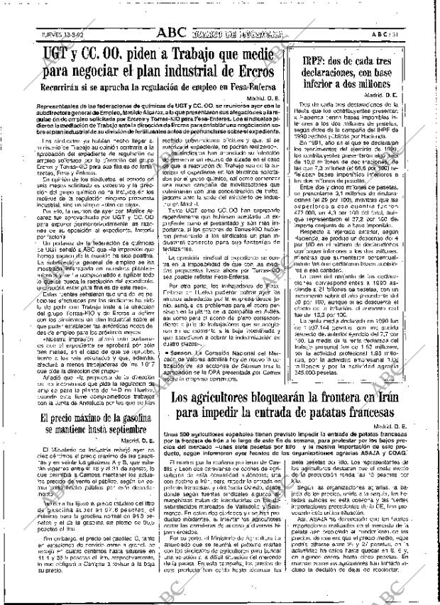 ABC MADRID 13-08-1992 página 31