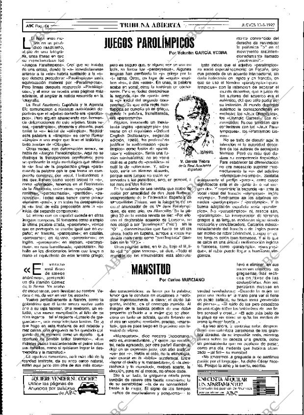 ABC MADRID 13-08-1992 página 44