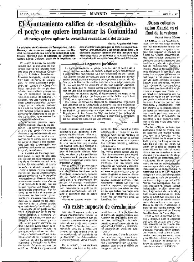 ABC MADRID 13-08-1992 página 47