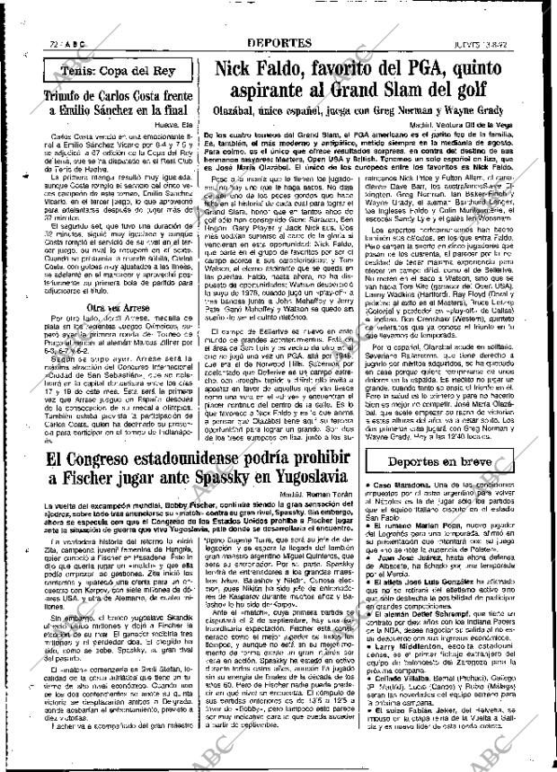 ABC MADRID 13-08-1992 página 72