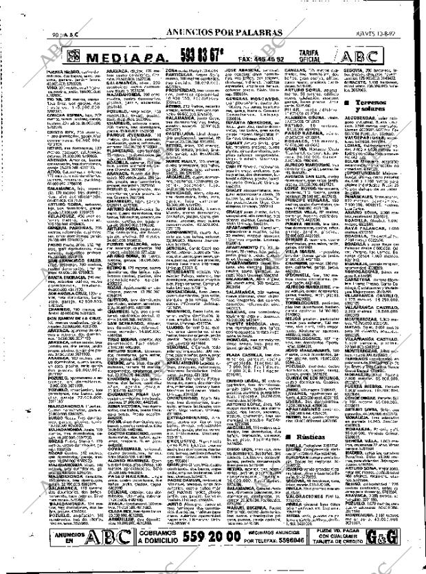 ABC MADRID 13-08-1992 página 90