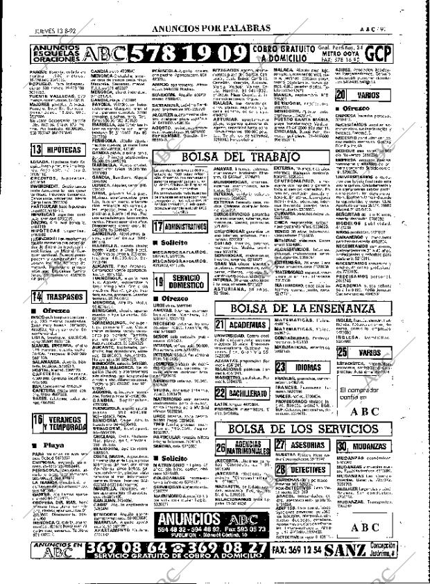 ABC MADRID 13-08-1992 página 91