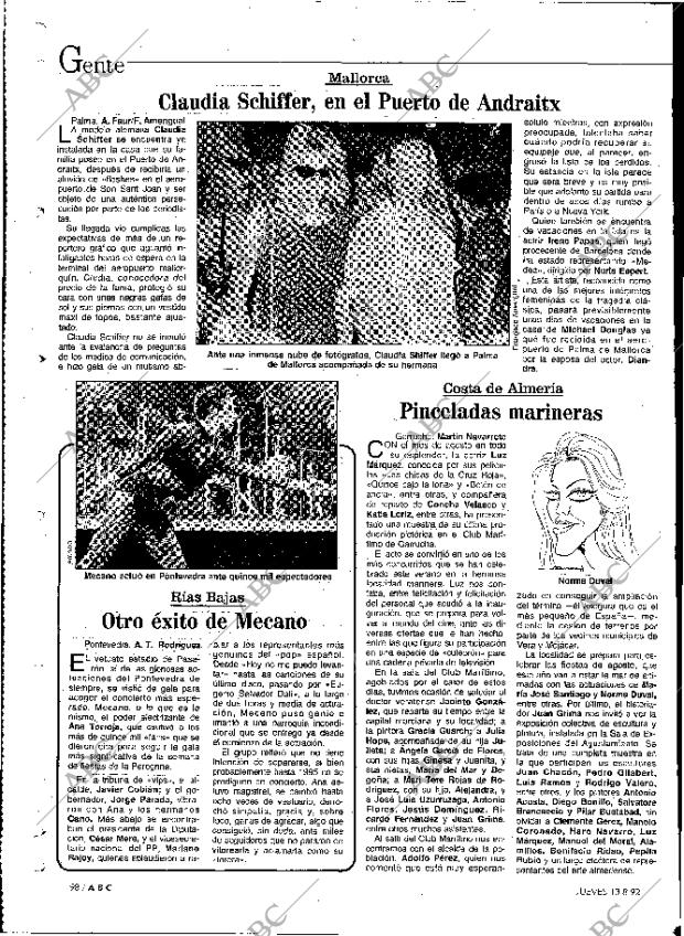 ABC MADRID 13-08-1992 página 98