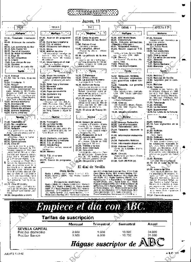 ABC SEVILLA 13-08-1992 página 101