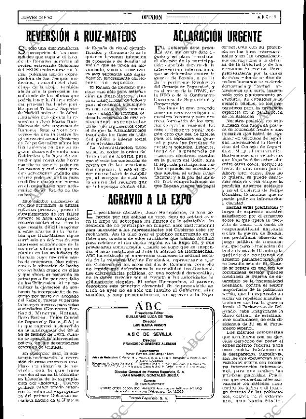 ABC SEVILLA 13-08-1992 página 13
