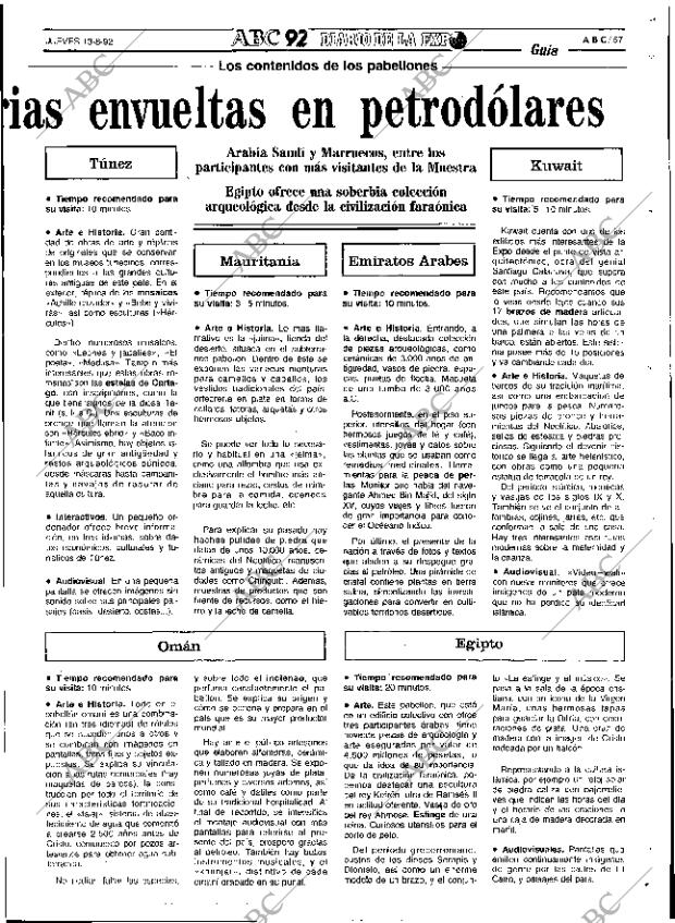 ABC SEVILLA 13-08-1992 página 57