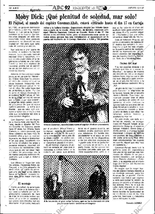 ABC SEVILLA 13-08-1992 página 62