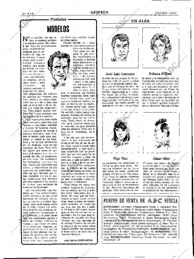 ABC MADRID 16-08-1992 página 20