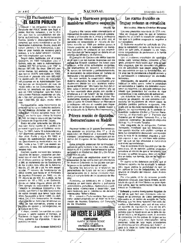 ABC MADRID 16-08-1992 página 24