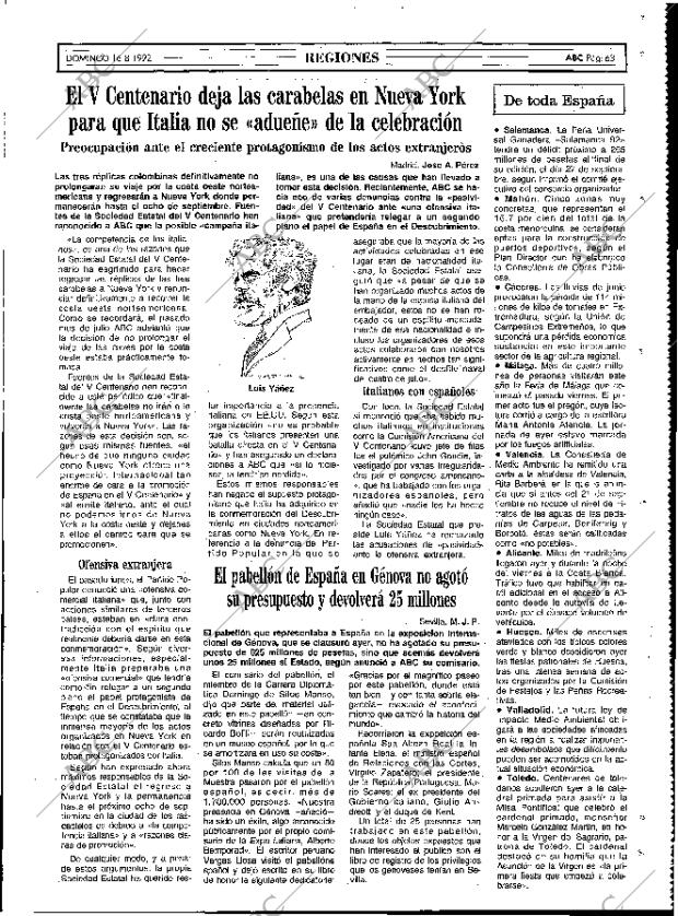 ABC MADRID 16-08-1992 página 63