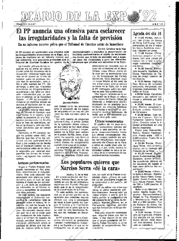 ABC MADRID 16-08-1992 página 65