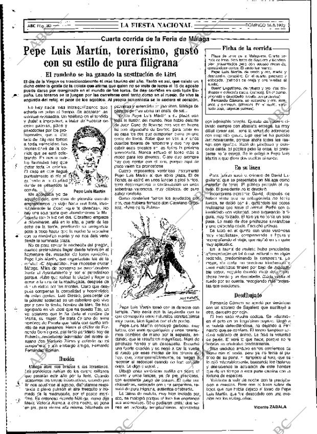 ABC MADRID 16-08-1992 página 80