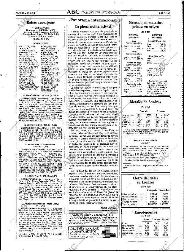 ABC MADRID 18-08-1992 página 41