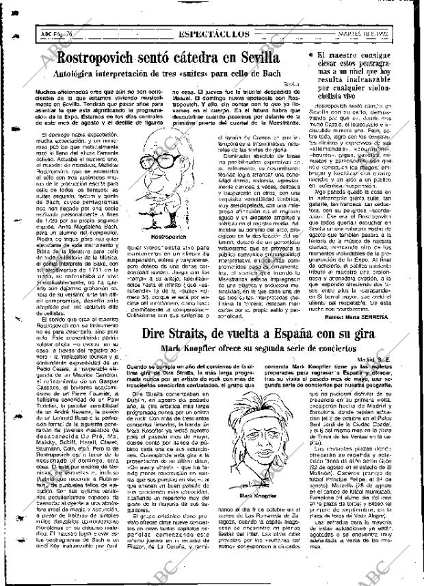 ABC MADRID 18-08-1992 página 76