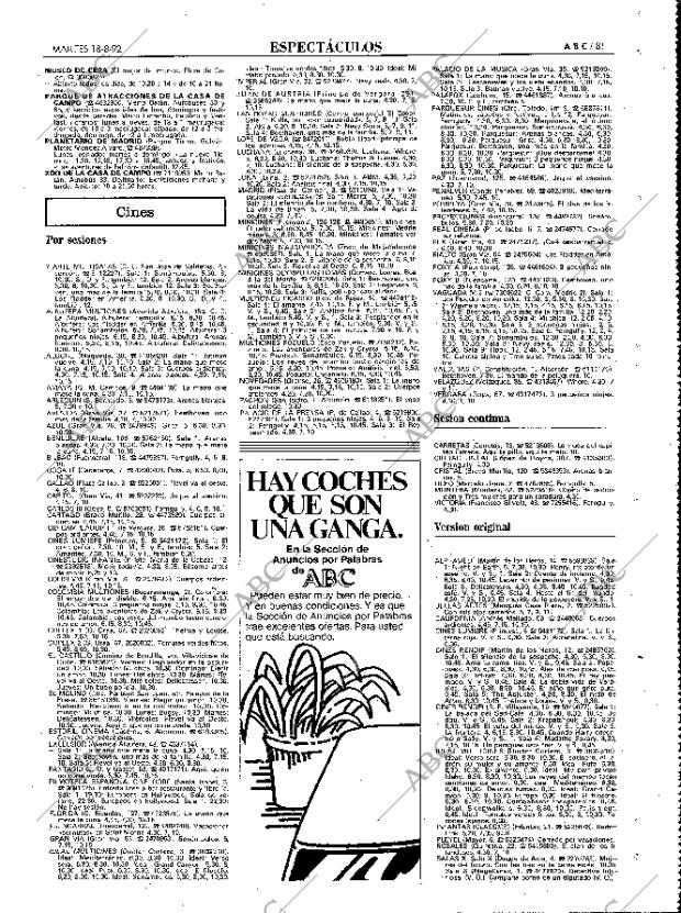 ABC MADRID 18-08-1992 página 81