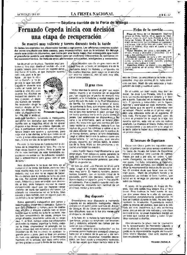 ABC MADRID 19-08-1992 página 67