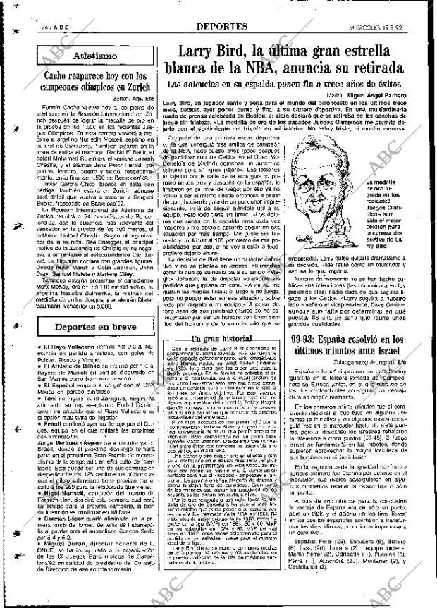 ABC MADRID 19-08-1992 página 74