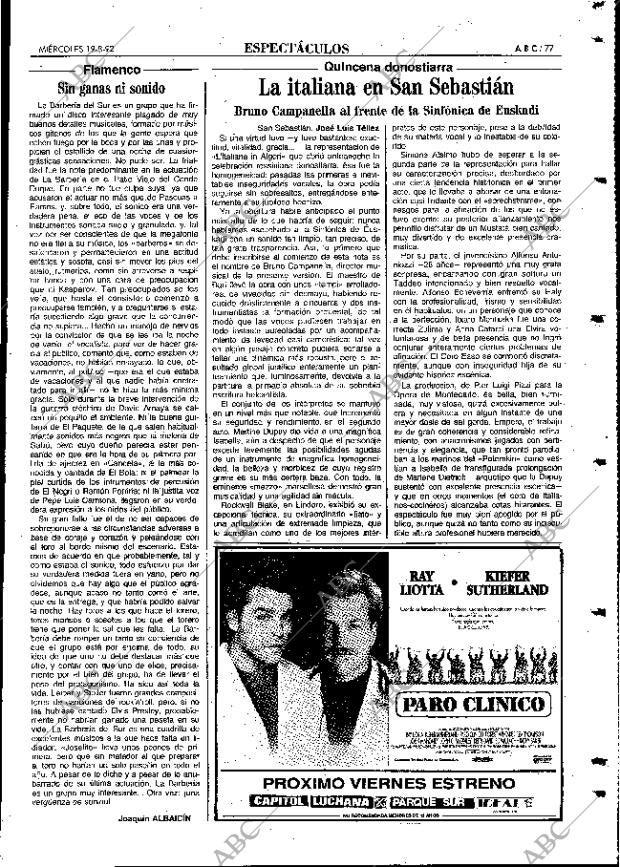 ABC MADRID 19-08-1992 página 77