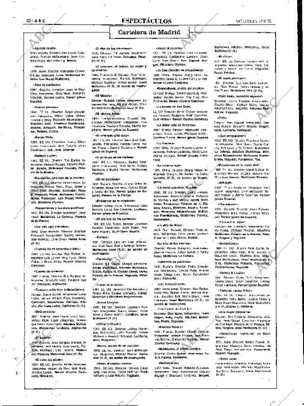 ABC MADRID 19-08-1992 página 82