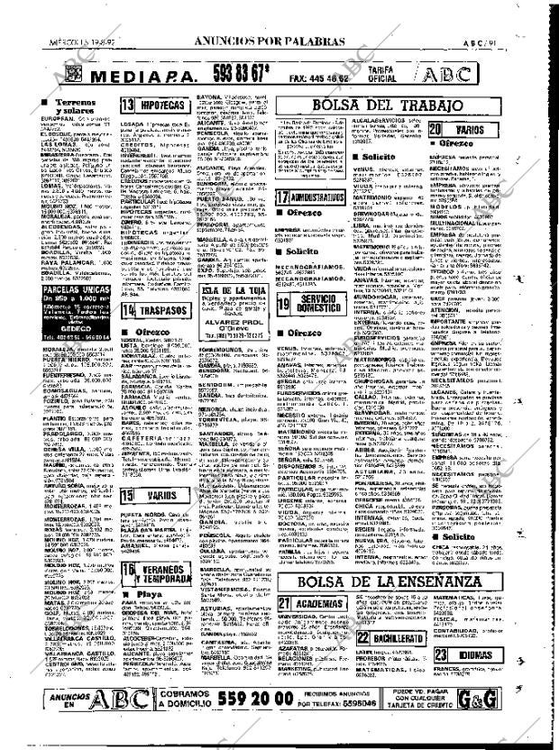 ABC MADRID 19-08-1992 página 91