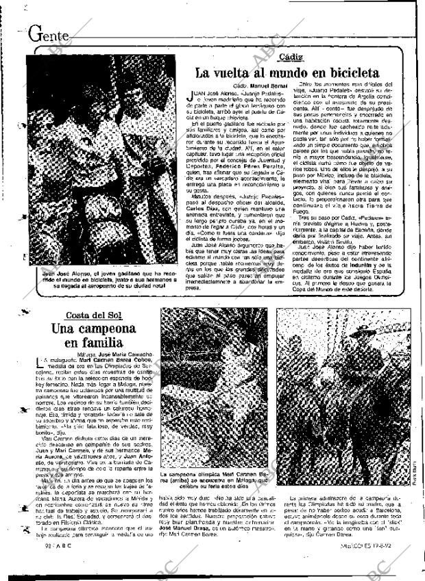 ABC MADRID 19-08-1992 página 98