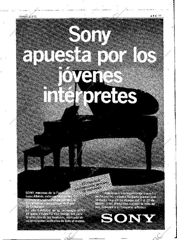 ABC MADRID 22-08-1992 página 27