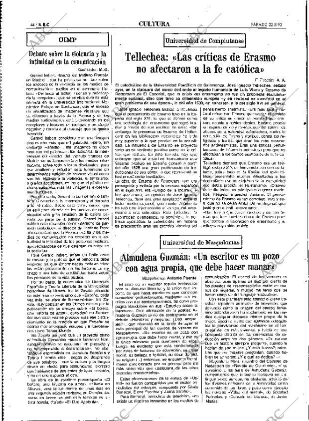 ABC MADRID 22-08-1992 página 44