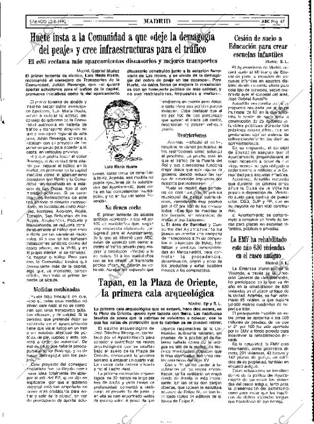 ABC MADRID 22-08-1992 página 47