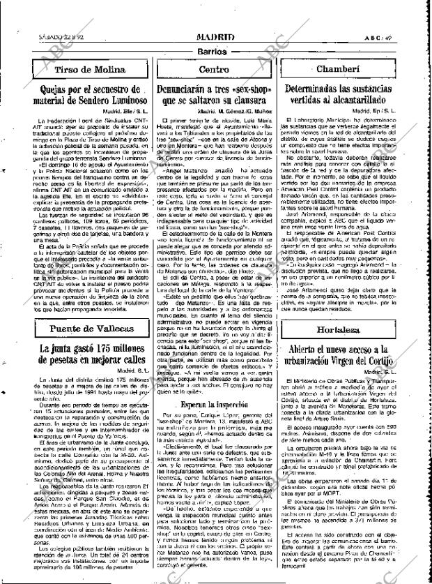 ABC MADRID 22-08-1992 página 49