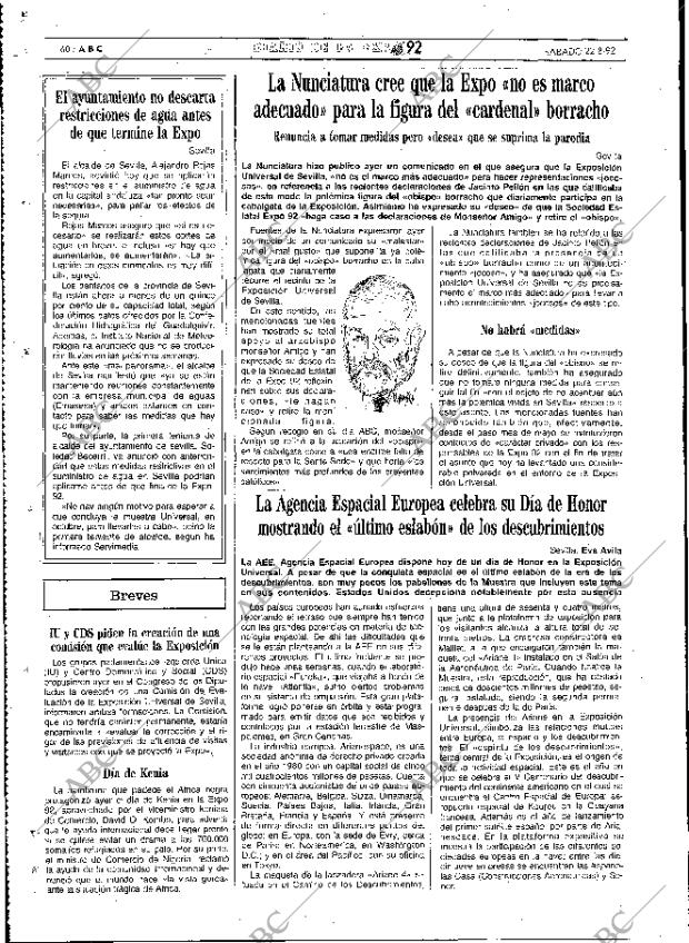 ABC MADRID 22-08-1992 página 60