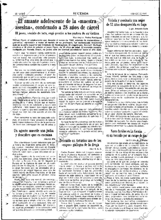 ABC MADRID 22-08-1992 página 68