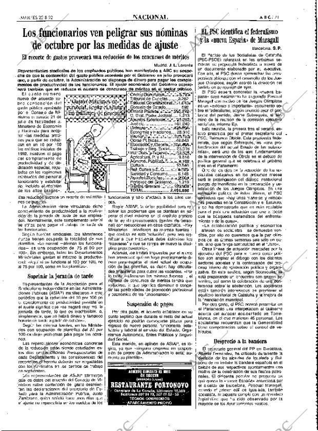 ABC MADRID 25-08-1992 página 21