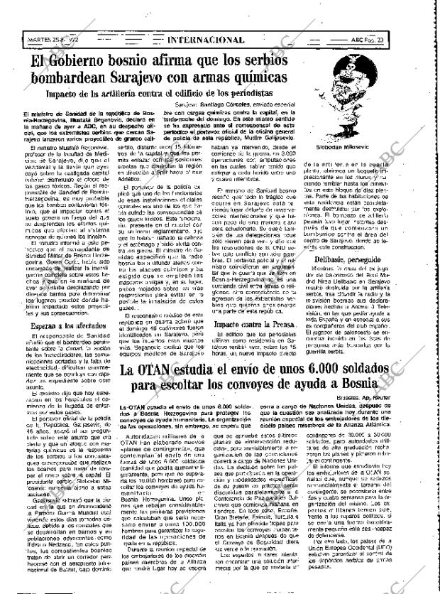 ABC MADRID 25-08-1992 página 23